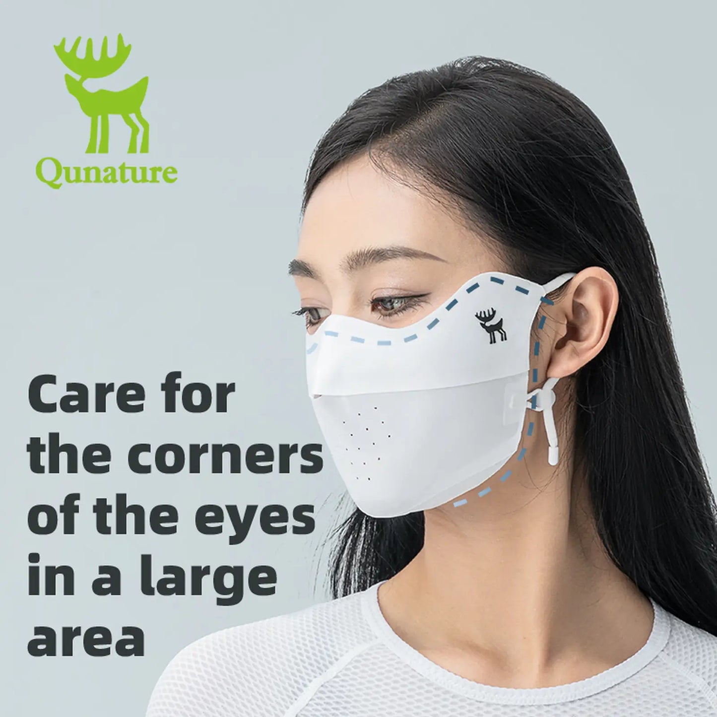 sonnenschutz maske weiss mit augenschutz