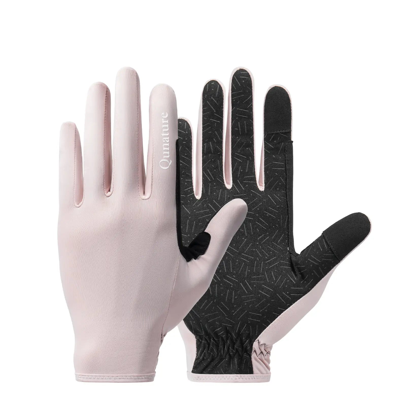 rosa touchscreen taugliche sonnenhandschuhe vorder- und handinnenseite
