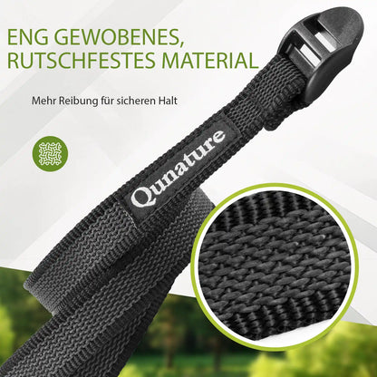 spannriemen aus eng gewobenem rutschfestem material detailaufnahme