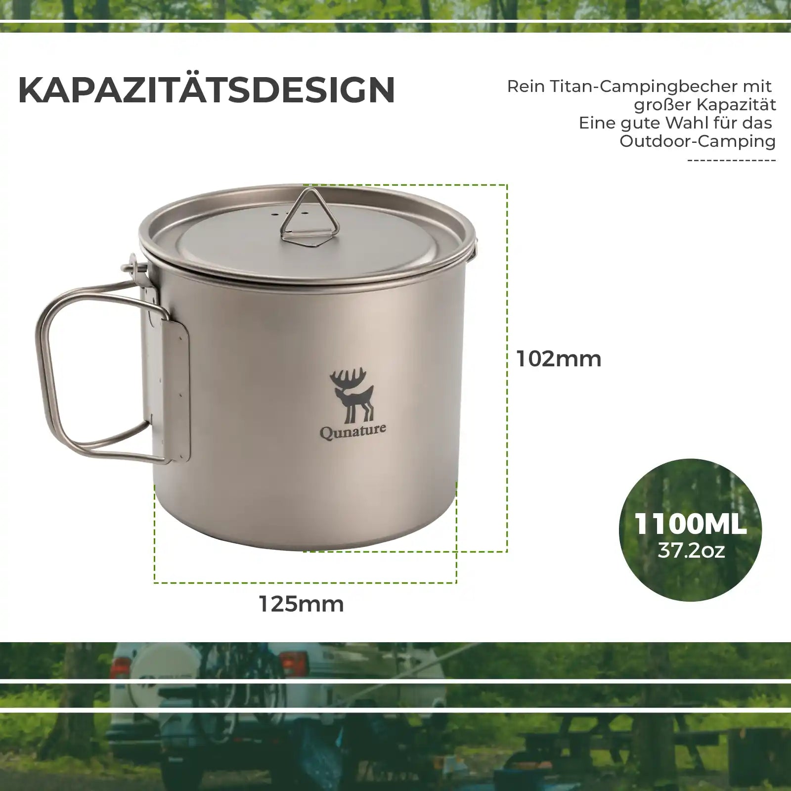 titan camping becher 1100ml mit abmessungen 125x102mm