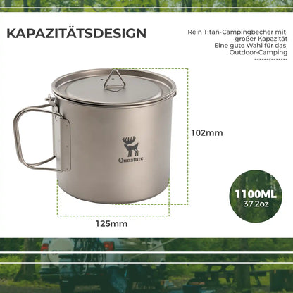 titan camping becher 1100ml mit abmessungen 125x102mm