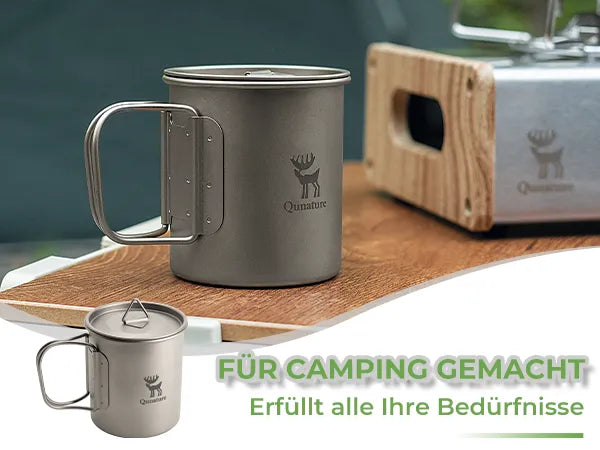 titan campingbecher mit klappgriff und deckel
