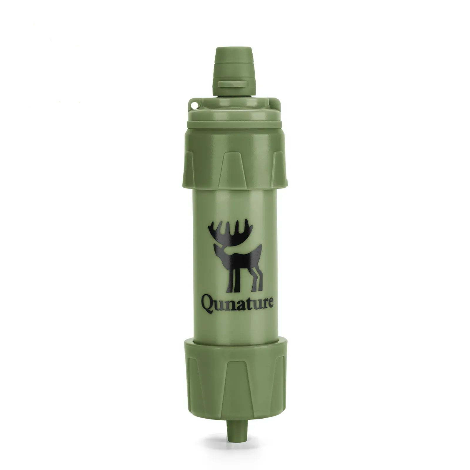 grüner wasserfilter auf weißem hintergrund