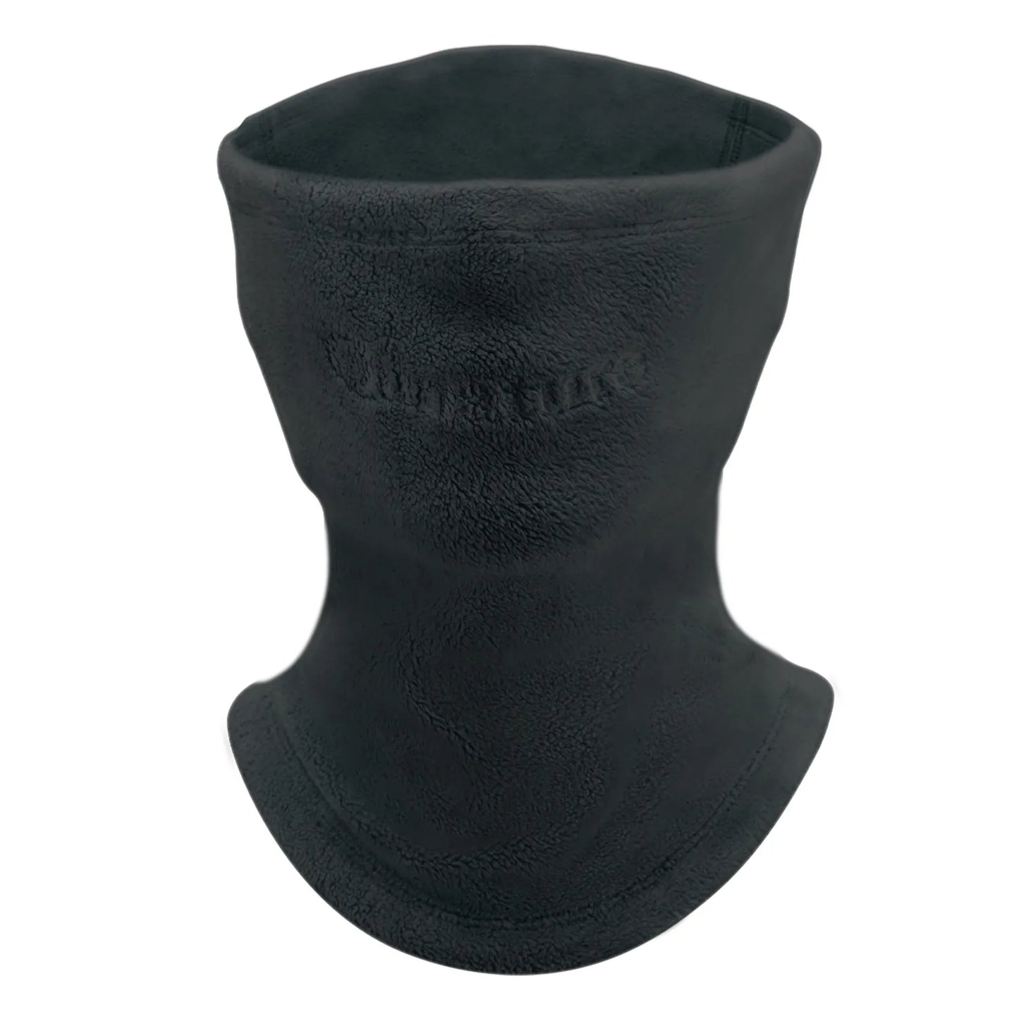 ein violetter fleece-nackenwärmer als farbenfrohes winteraccessoire.