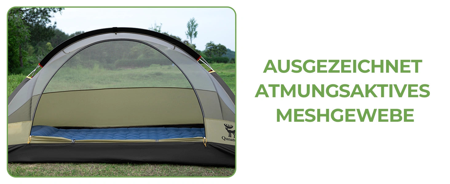 Atmungsaktives meshgewebe des zeltes