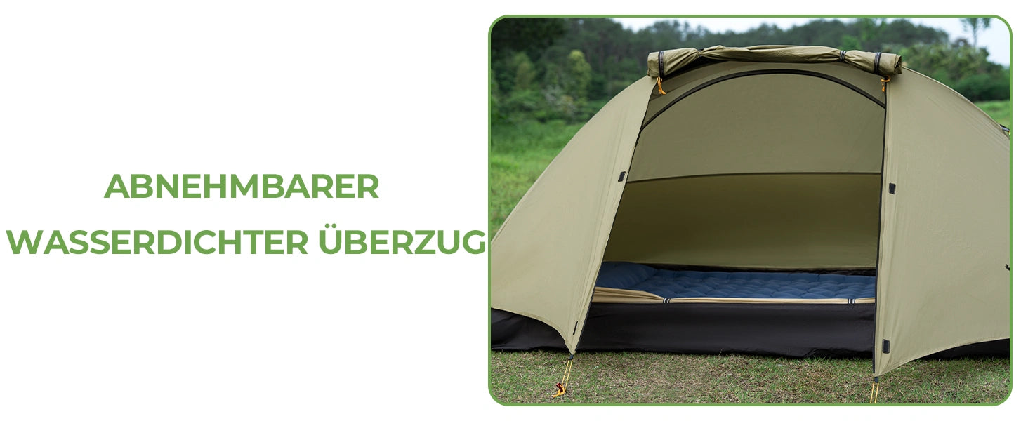 Abnehmbarer wasserdichter zeltüberzug