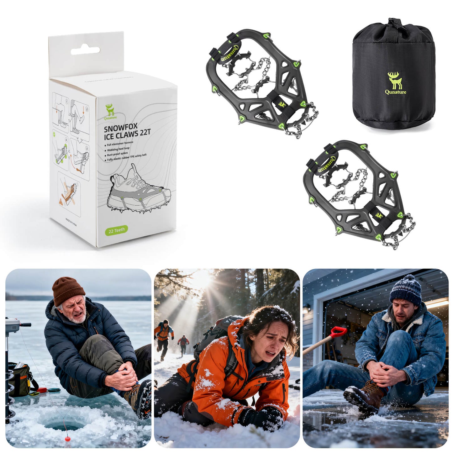 Non-slip crampons