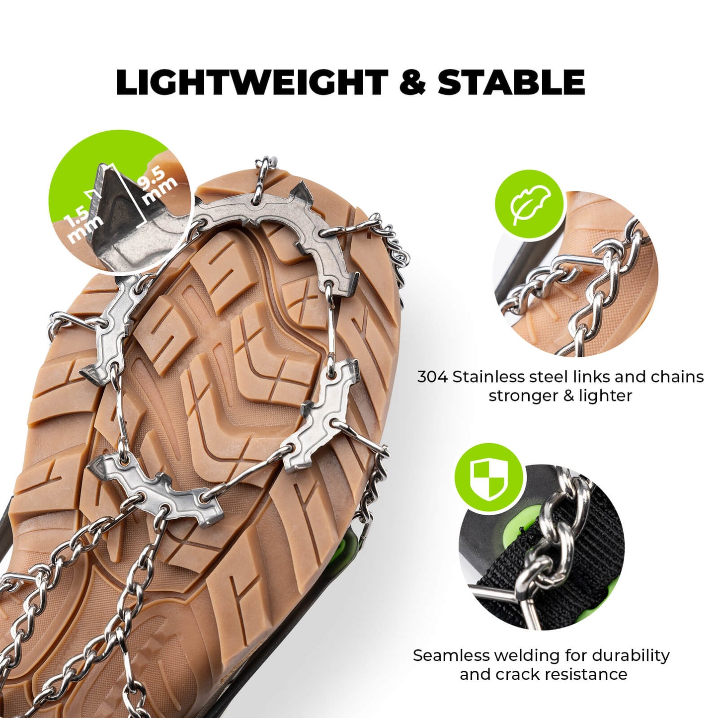 Non-slip crampons