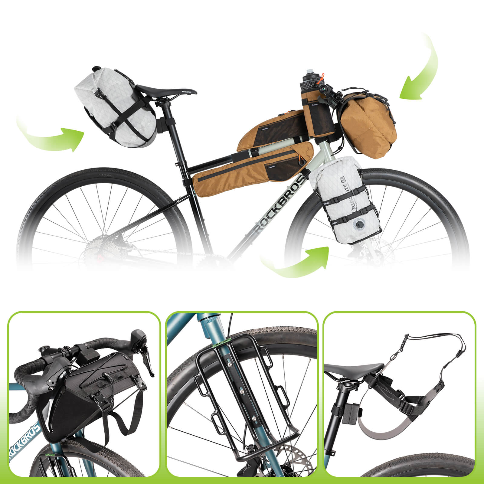 Wasserdichte Bikepacking Kompressionstasche H63